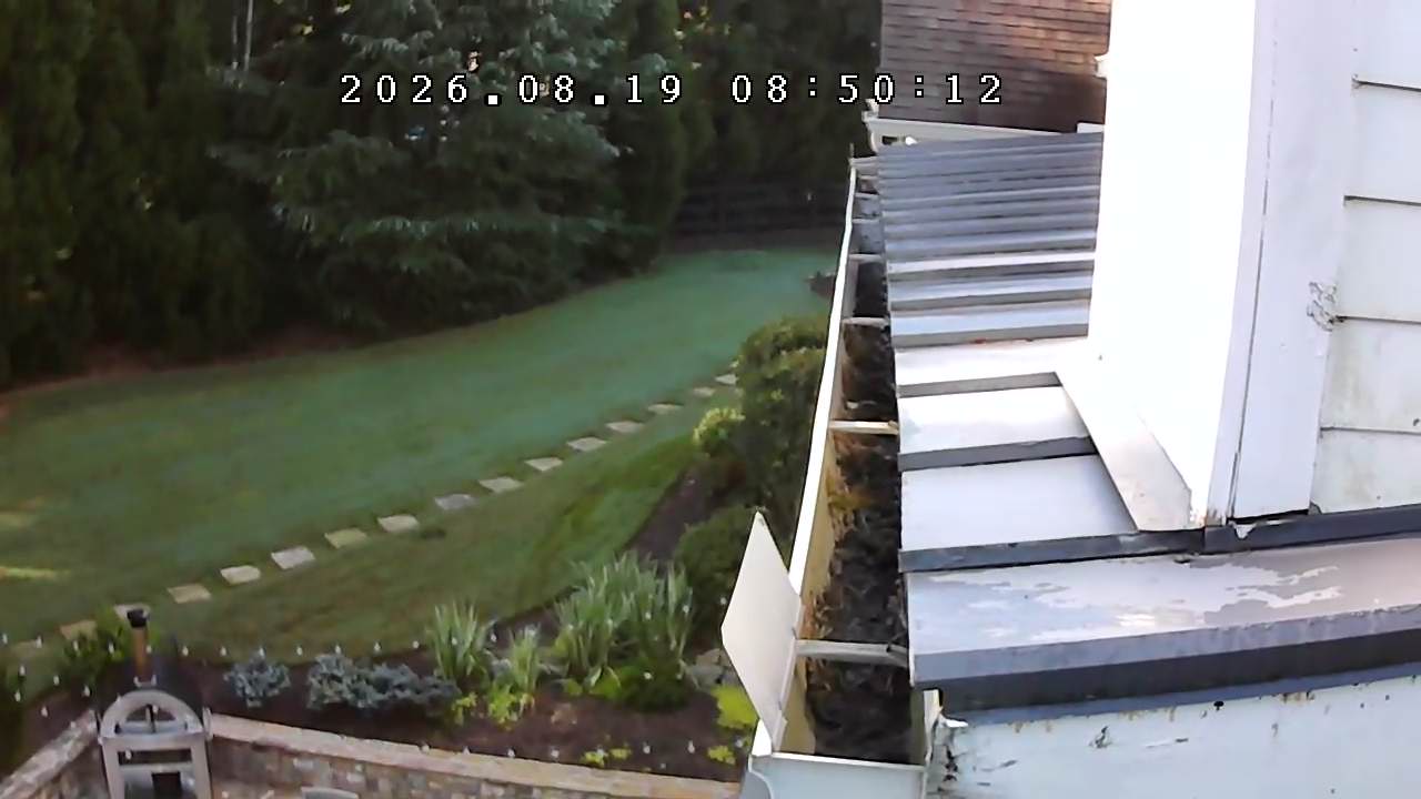 Gutter before cleaning at a residential property in Alpharetta, Georgia