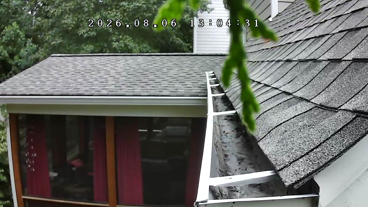 Gutter after cleaning at the same residential property in Suwanee, Georgia