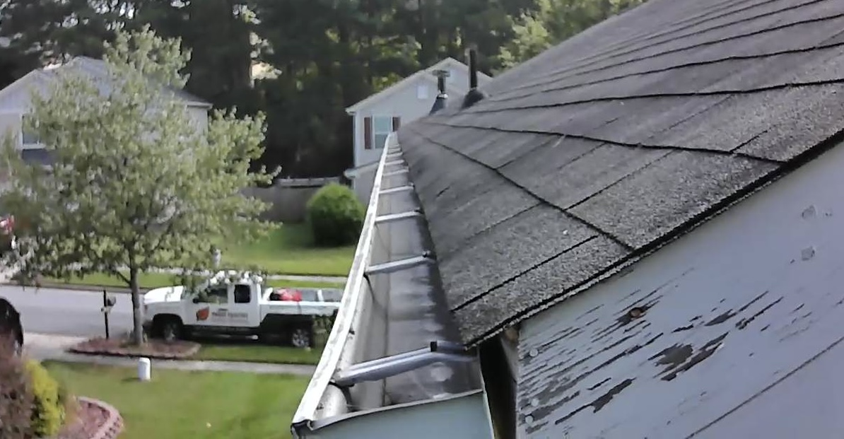 Clean gutter channel after service at a Sugar Hill, Georgia home